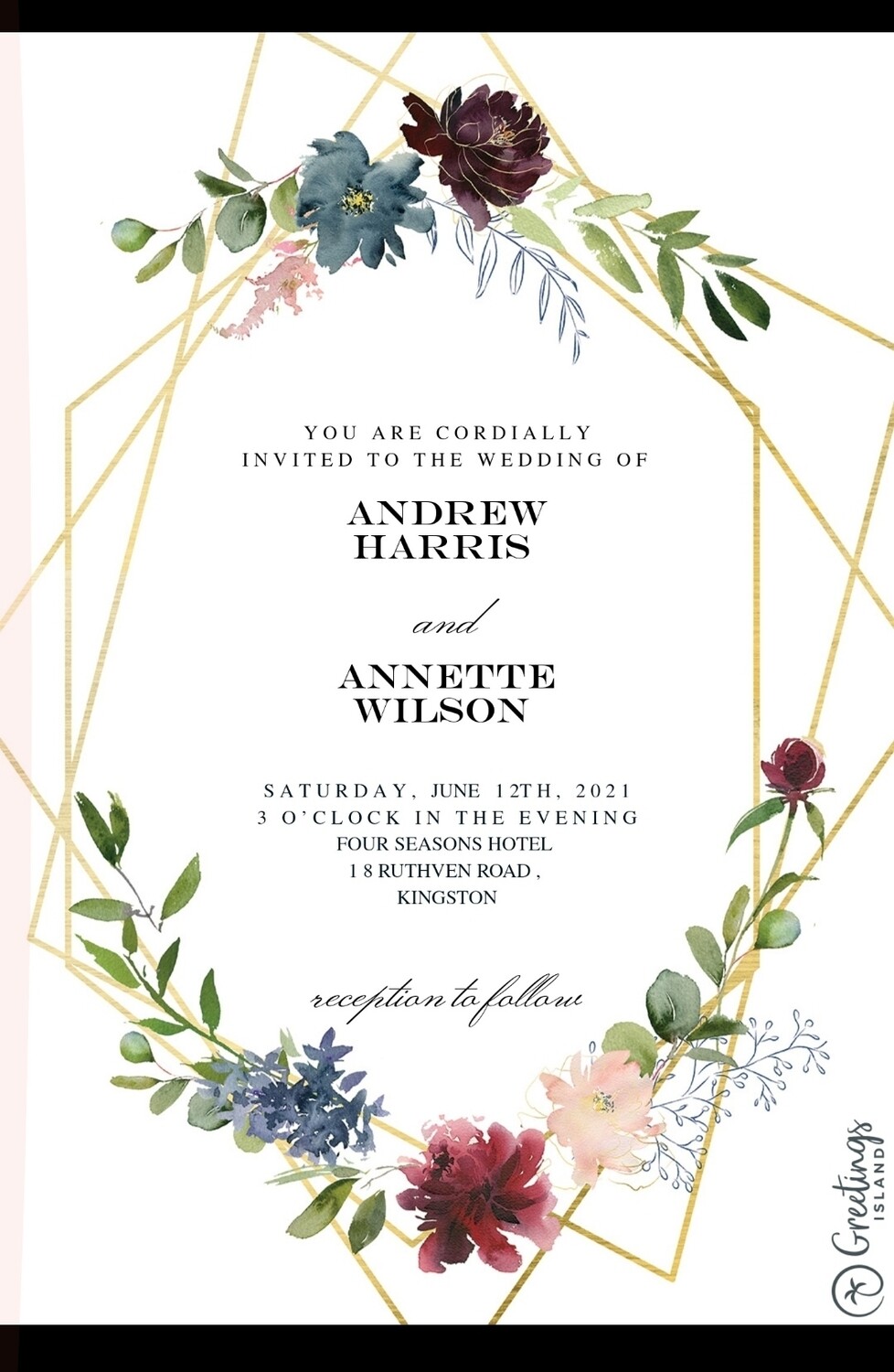 Wedding invitation