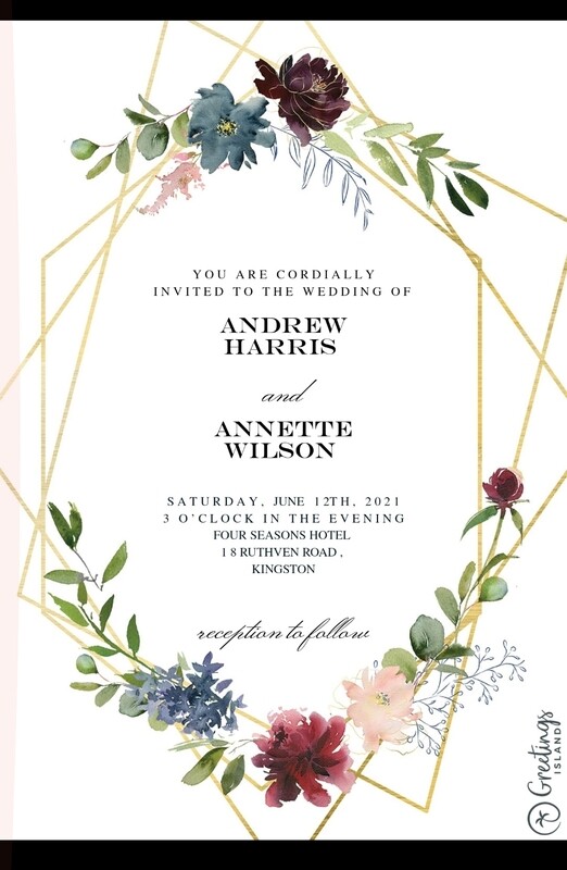 Wedding invitation
