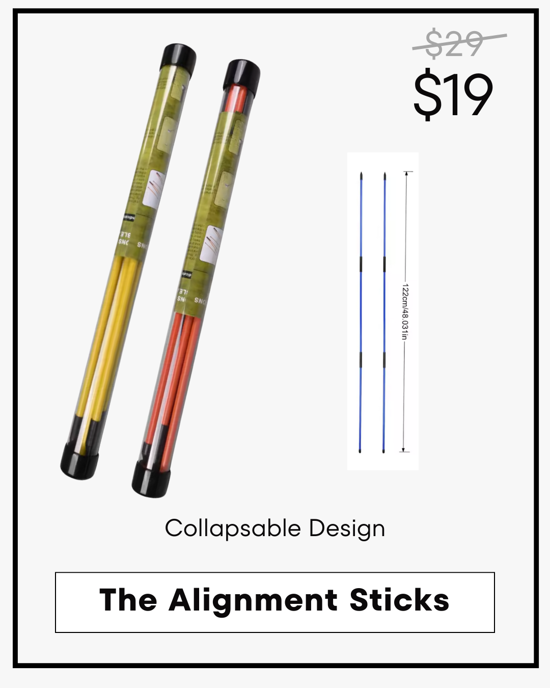 Collapsable Alignment Sticks