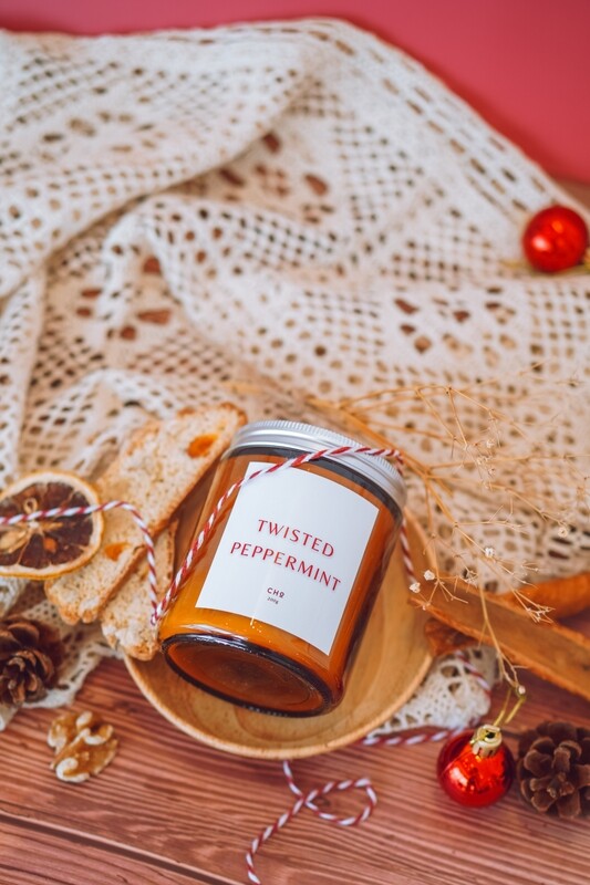 (Limited Edition): Twisted Peppermint Candle