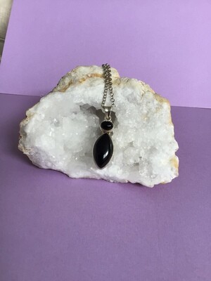 Double Onyx Pendant