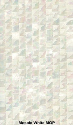 Shell Veneer Sheets, White Mosaic M.O.P.