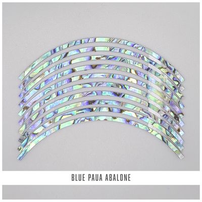 Curved Strips: Paua Abalone Blue Ply