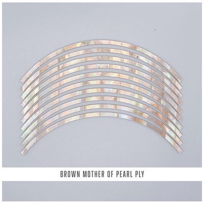 Curved Strips: Brown MOP Ply