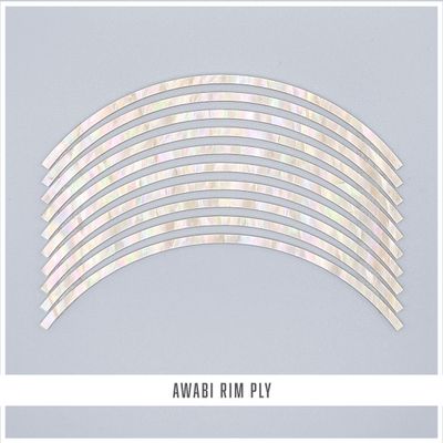Curved Strips: Korean Awabi Abalone Rim Ply