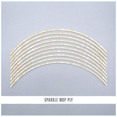 Curved Strips: Sparkle MOP Ply