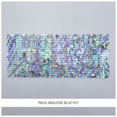 Straight Strips: Paua Abalone Blue Ply
