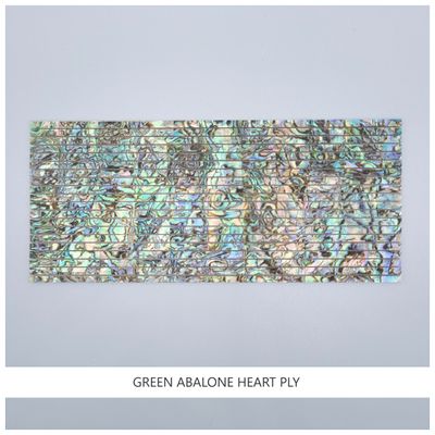 Straight Strips: Green Abalone Heart Ply