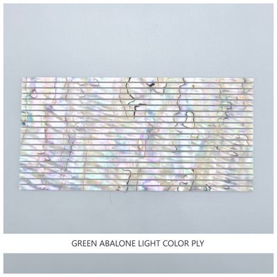 Straight Strips: Green Abalone Light Color Ply