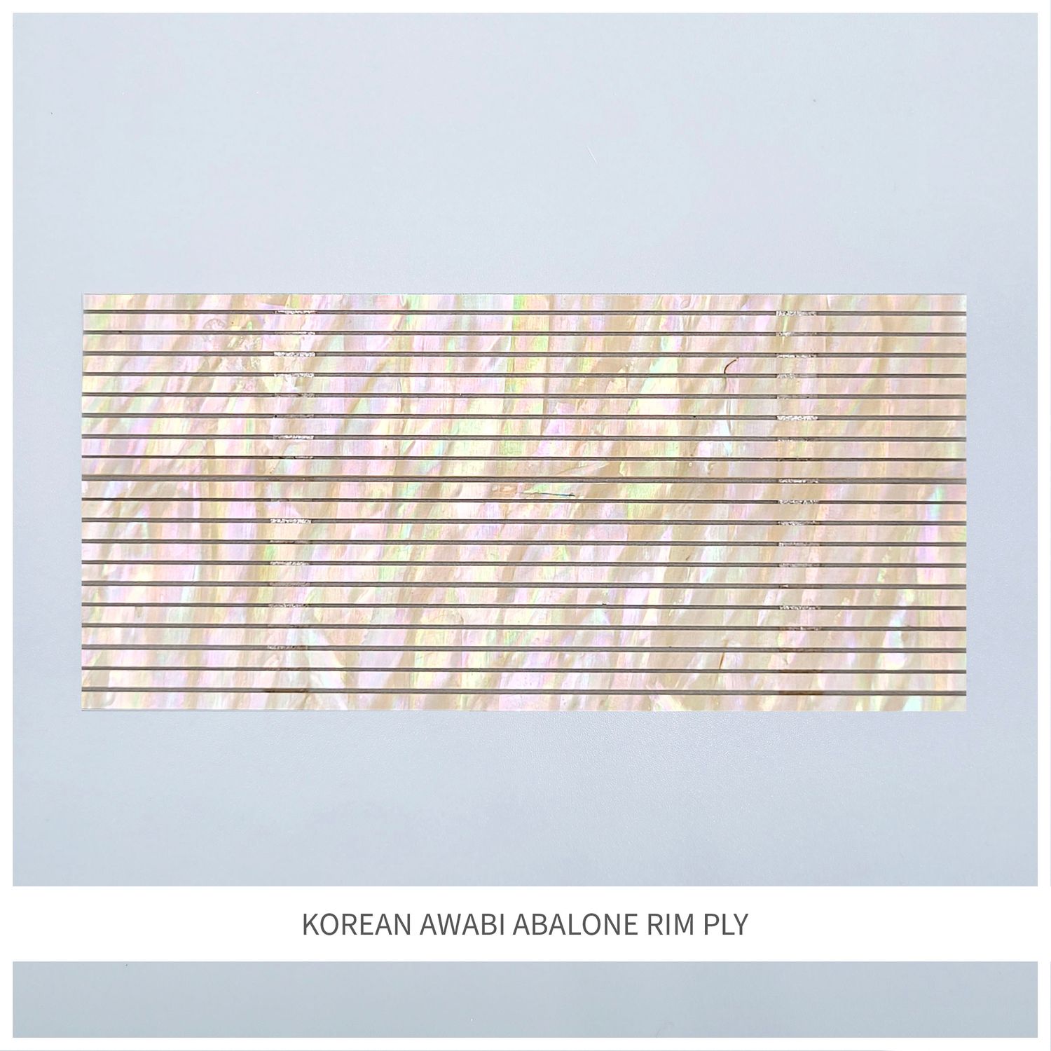 Straight Strips: Korean Awabi Abalone Rim Ply