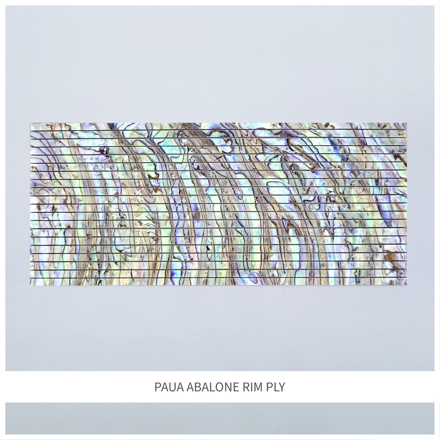 Straight Strips: Paua Abalone Rim Ply