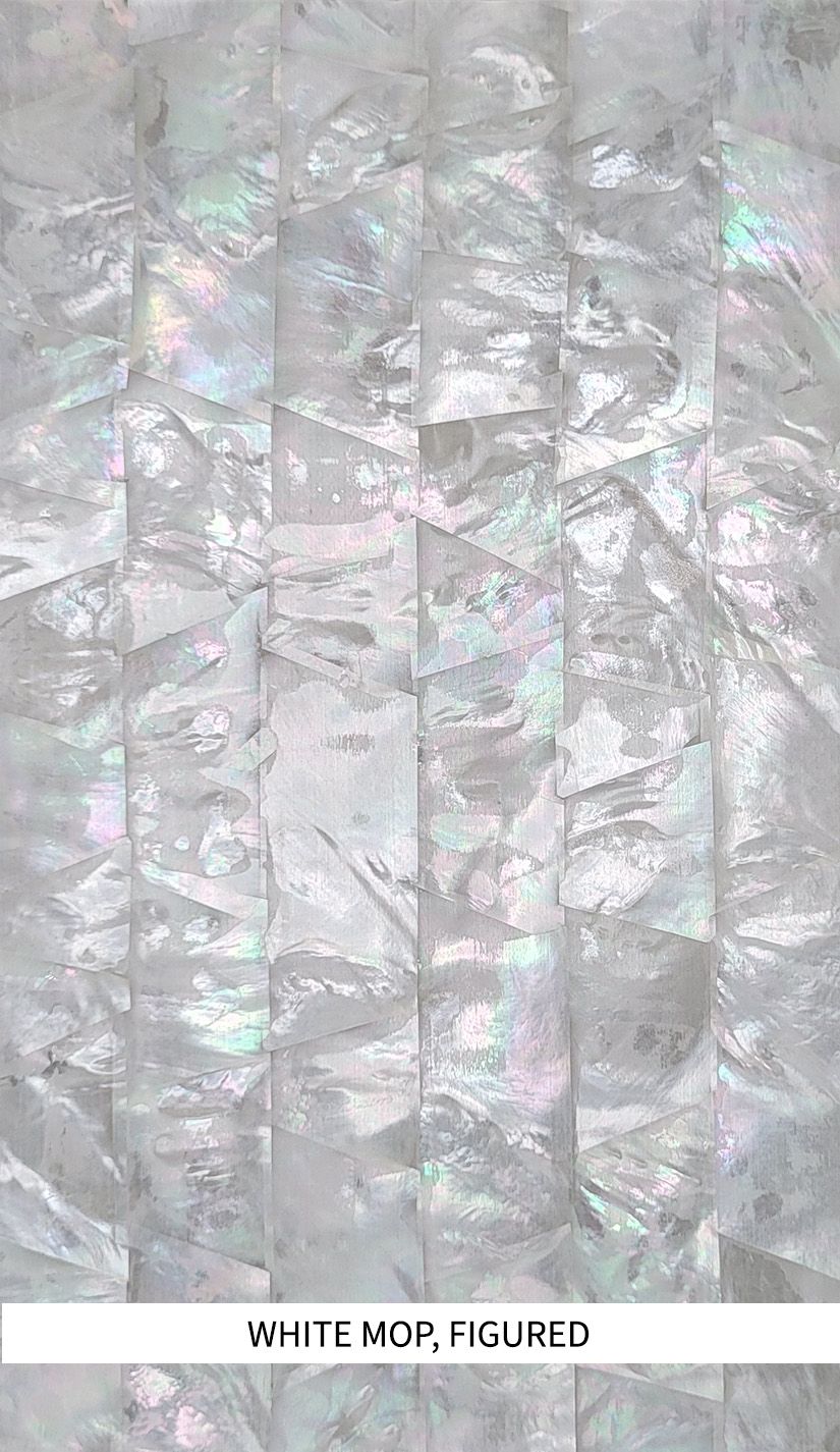 Veneer Sheet: White MOP Figured