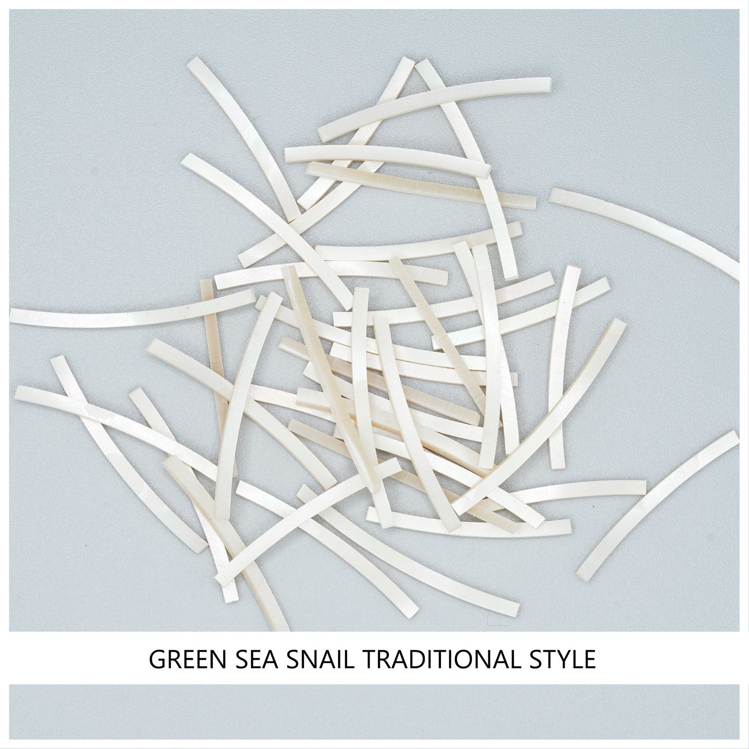 Curved Strips: Green Sea Snail Traditional Style