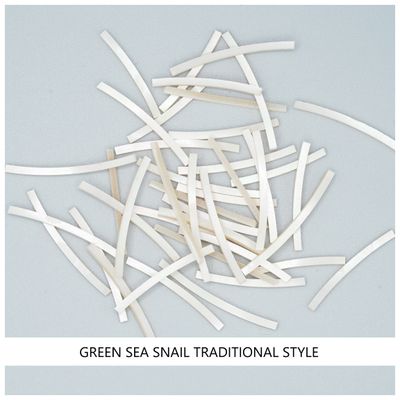 Curved Strips: Green Sea Snail Traditional Style