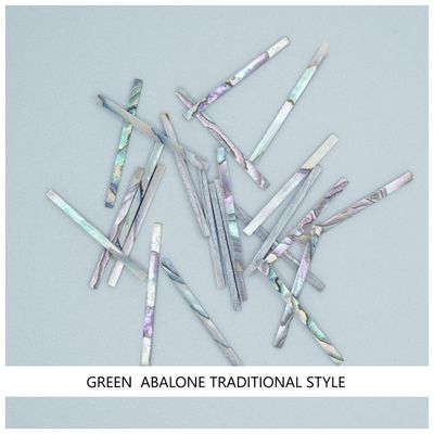 Straight Strips: Green Abalone Traditional Style