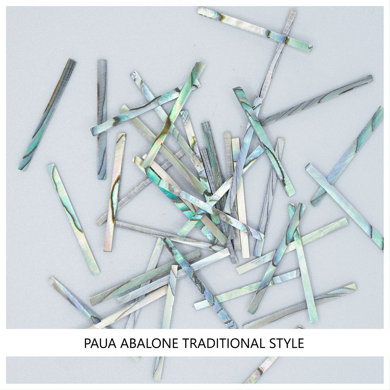 Straight Strips: Paua Abalone Traditional Style