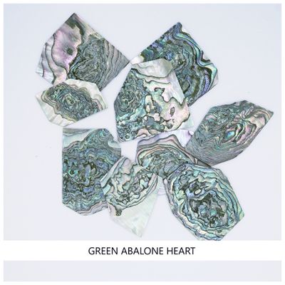 Blanks, Green Abalone, Heart