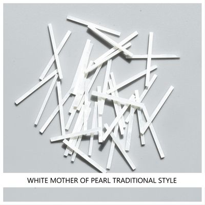 Straight Strips: White MOP Traditional Style