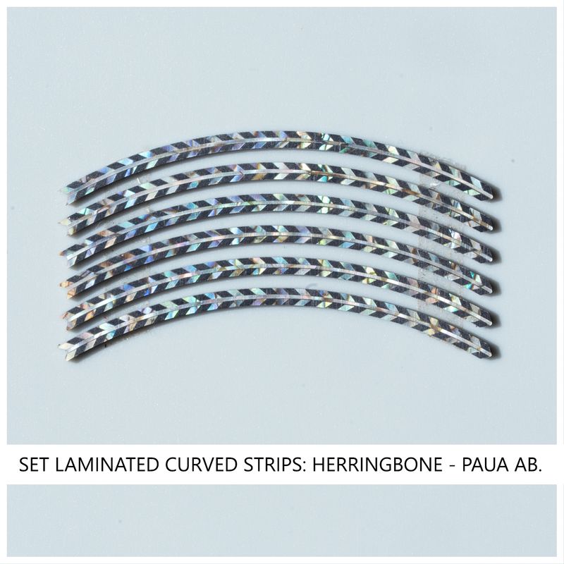 2mm Ukulele Rosette Paua Abalone Curved Strips Sound Hole Inlay ID:65mm T:1.5mm - Foto 10