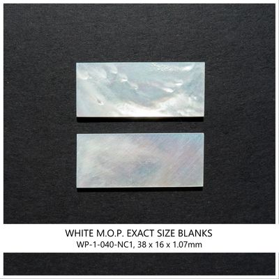 Exact Size Blanks, White M.O.P., Solid