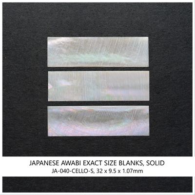 Exact Size Blanks, Japanese Awabi Abalone, Laminated & Solid