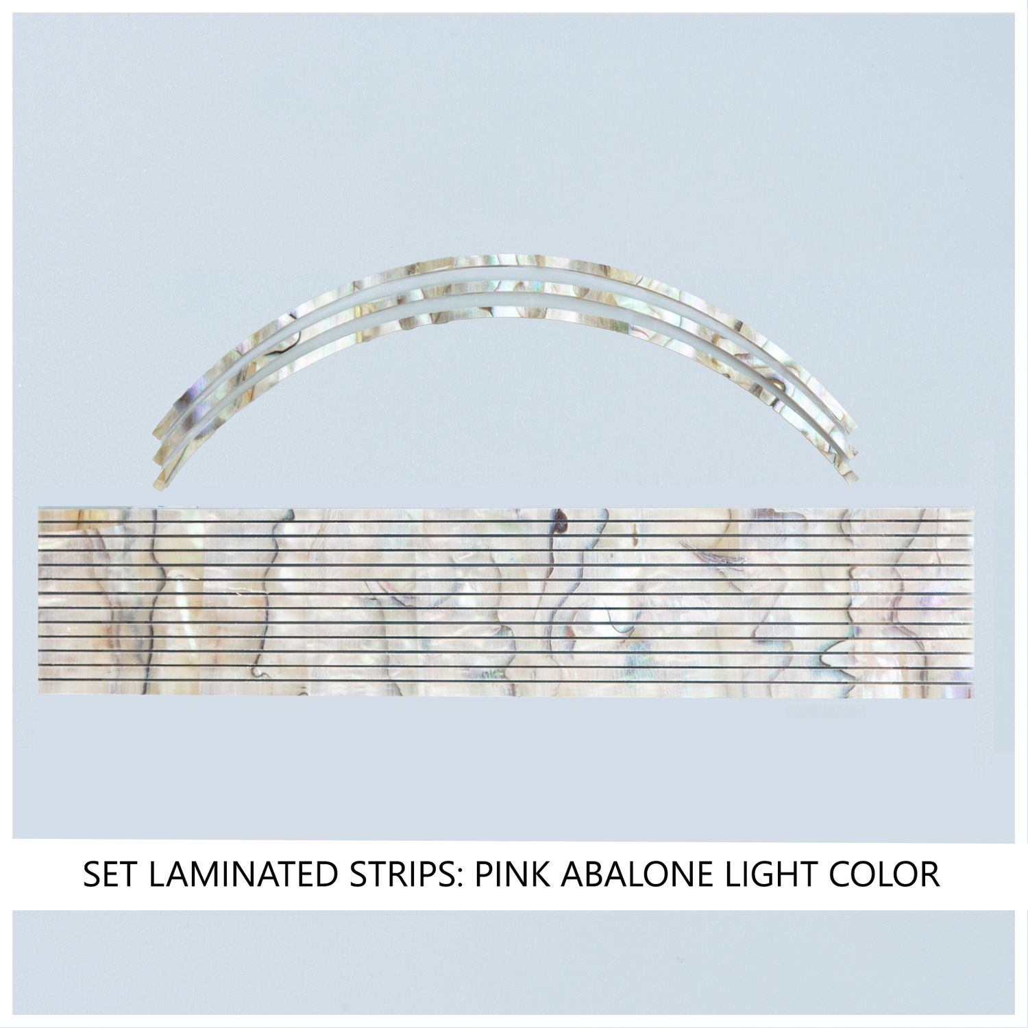 Laminated Strip Set: Pink Abalone, Light Color