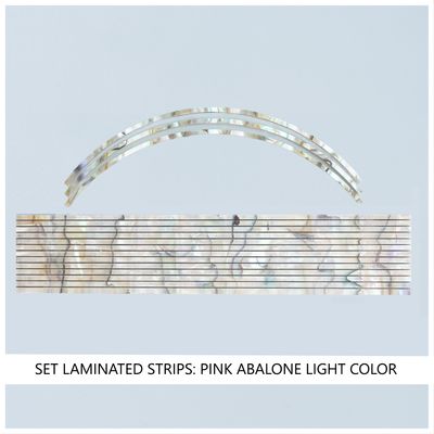 Laminated Strip Set: Pink Abalone, Light Color
