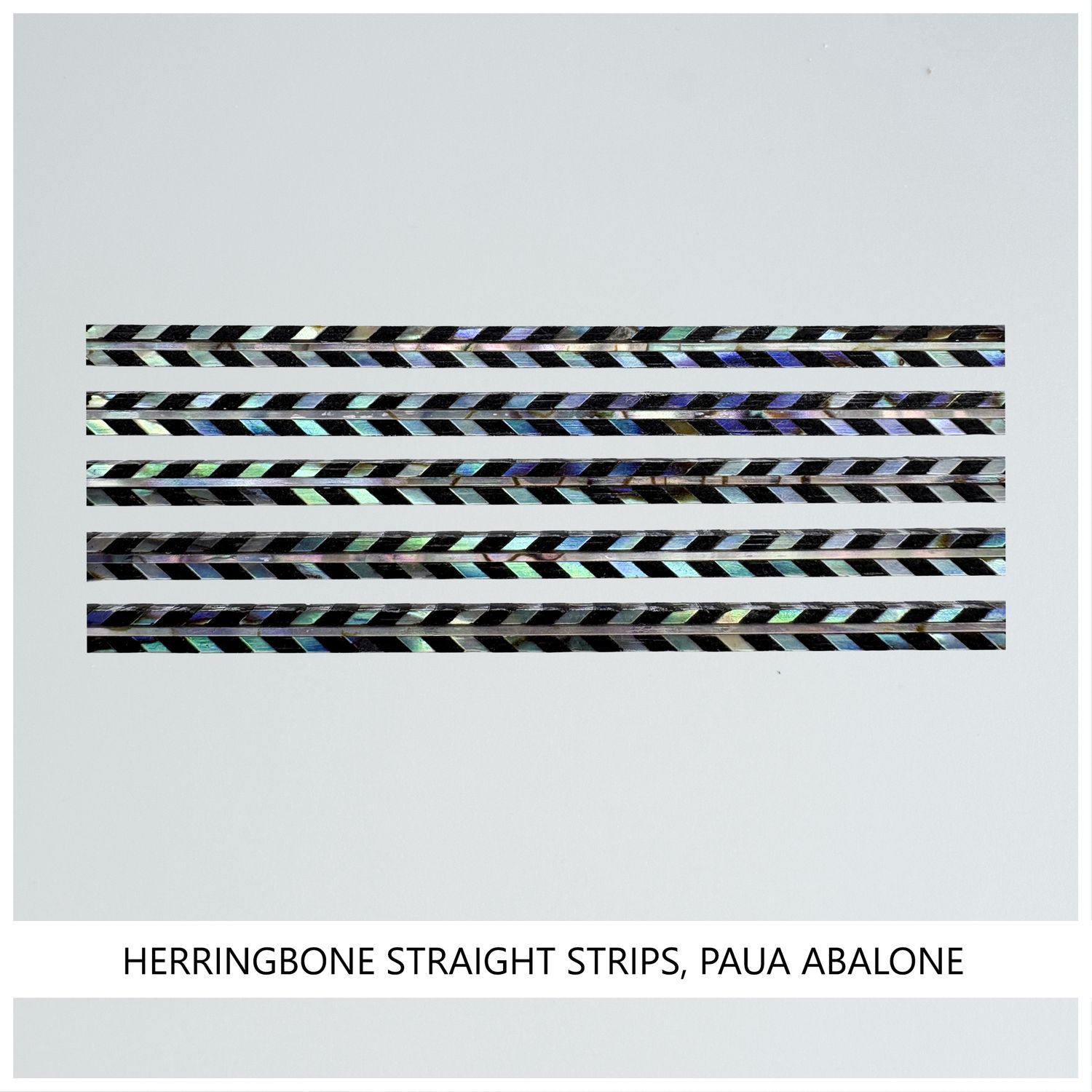 Herringbone Straight Strips: Paua Abalone