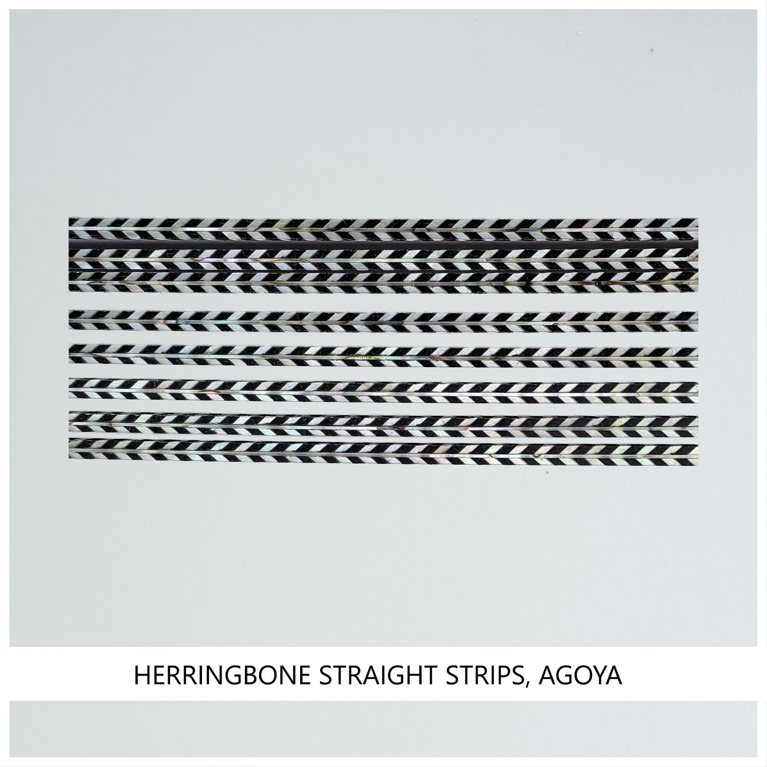 Herringbone Straight Strip: Agoya