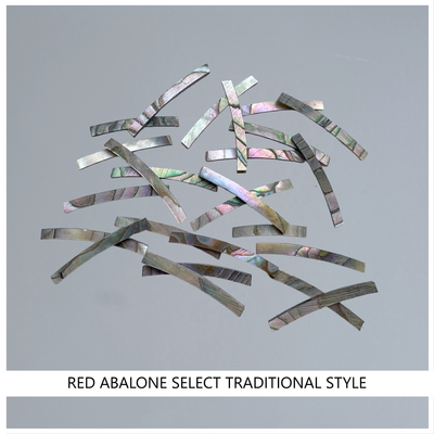 Curved Strips: Red Abalone Select Traditional Style