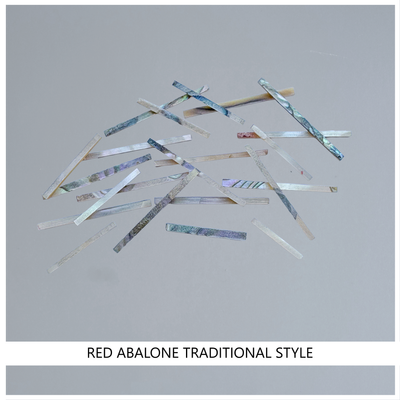 Straight Strips: Red Abalone Traditional Style