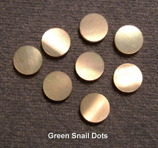Dots, 0.050": Green Sea Snail