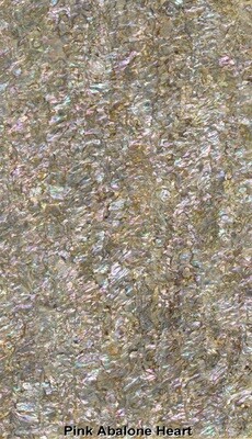Veneer Sheet: Pink Abalone Heart