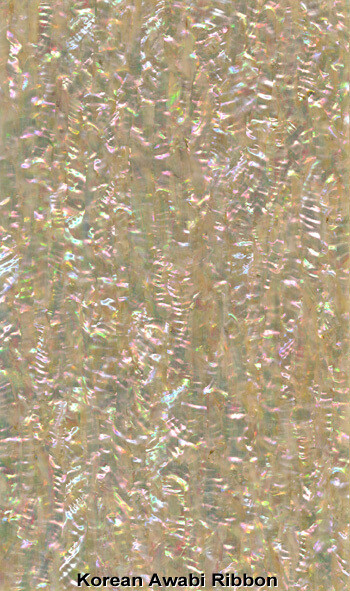 Veneer Sheet: Korean Awabi Abalone Ribbon