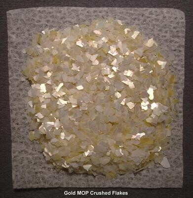 Crushed Shell Flakes: Pale Gold MOP