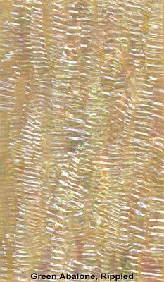 Veneer Sheet: Green Abalone Rippled