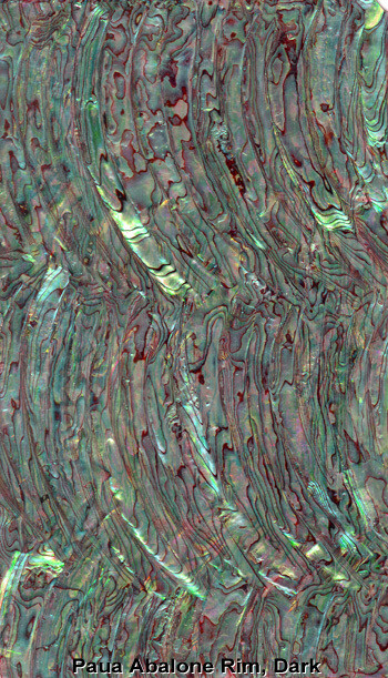 Veneer Sheet: Paua Abalone Rim Dark Color