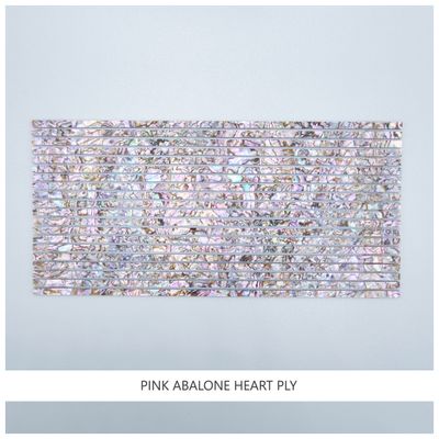 Straight Strips: Pink Abalone Heart Ply Straight Strips: Pink Abalone Heart Ply