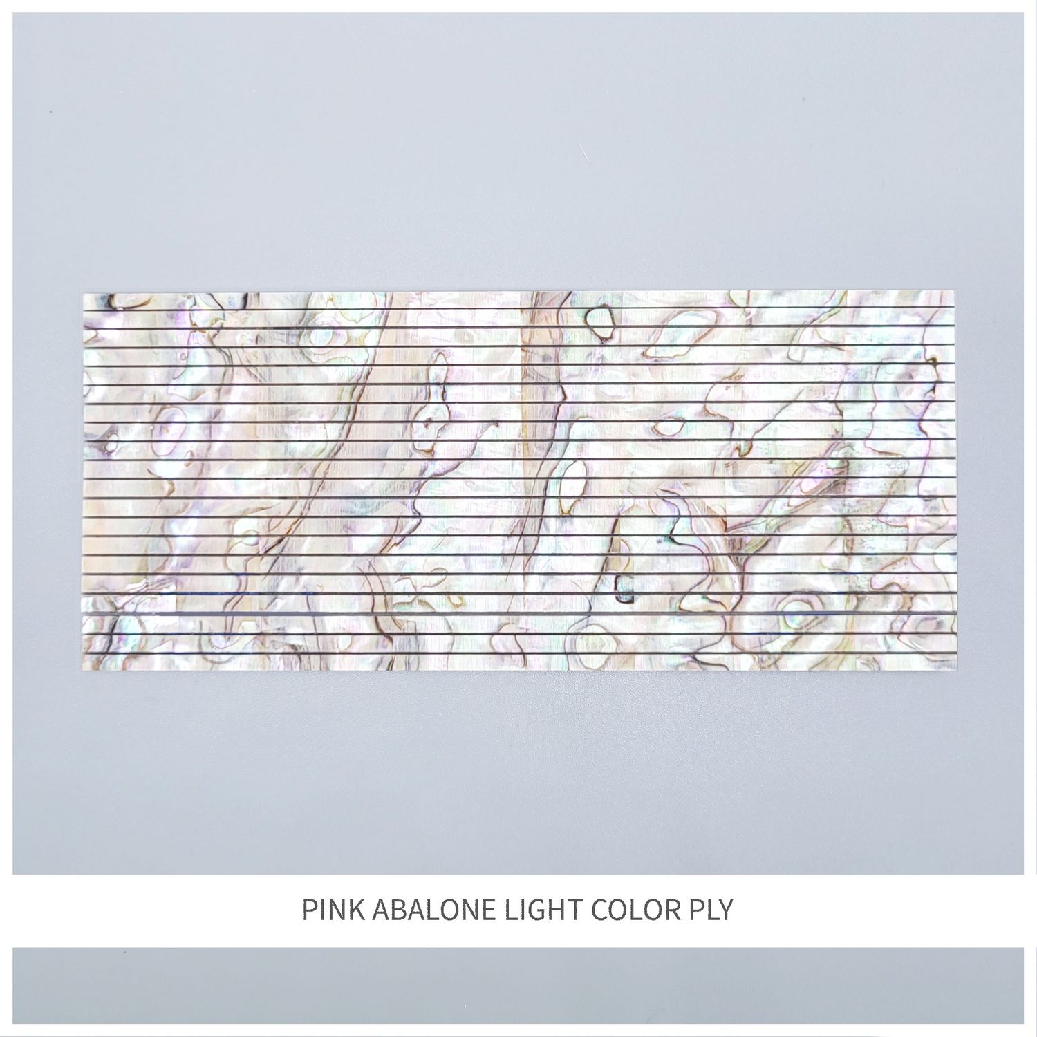 Straight Strips: Pink Abalone Light Color Ply
