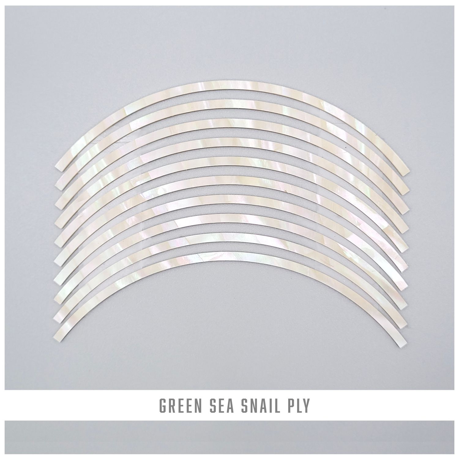 Curved Strips: Green Sea Snail Ply