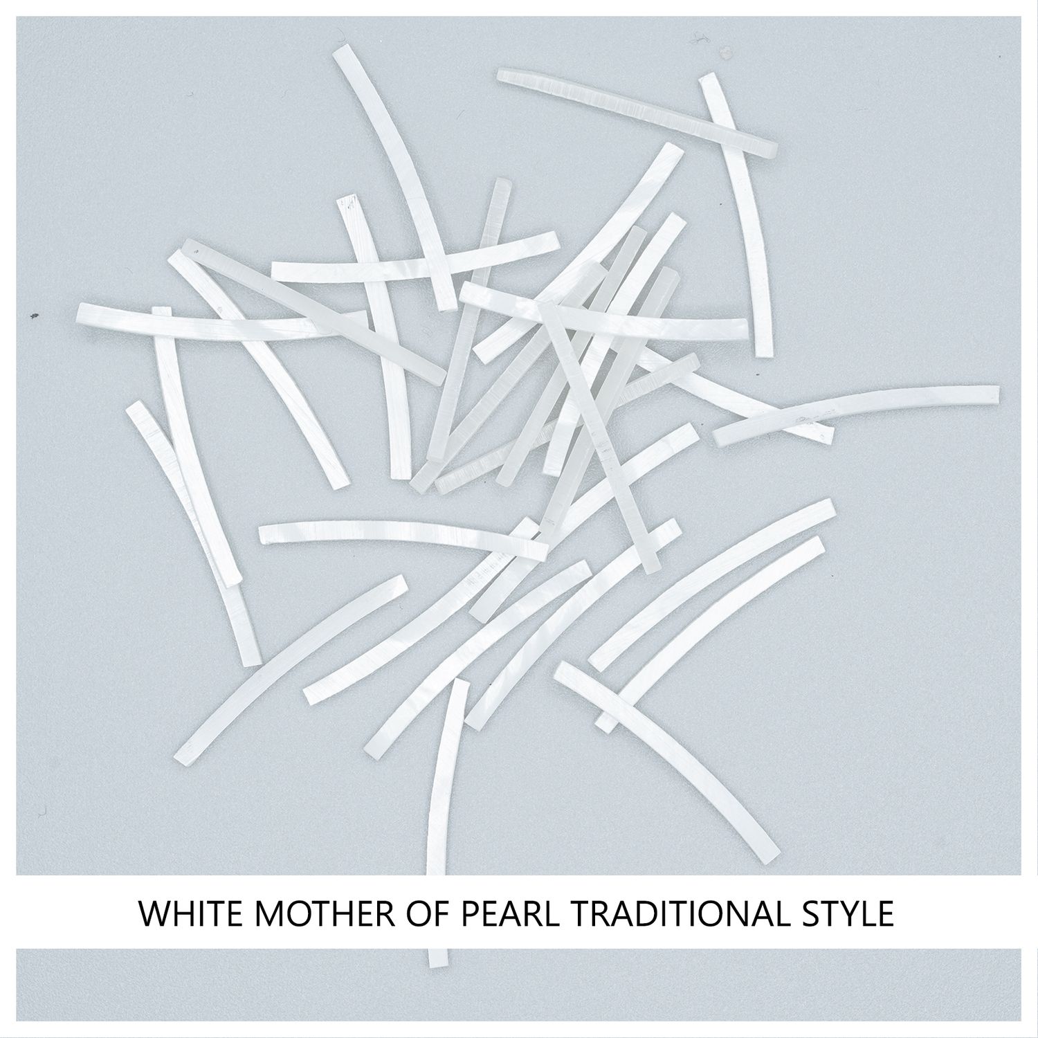 Curved Strips: White MOP Traditional Style