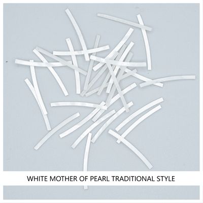 Curved Strips: White MOP Traditional Style