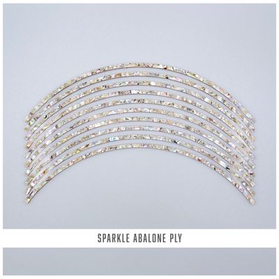 Curved Strips: Sparkle Abalone Ply Curved Strips: Sparkle Abalone Ply