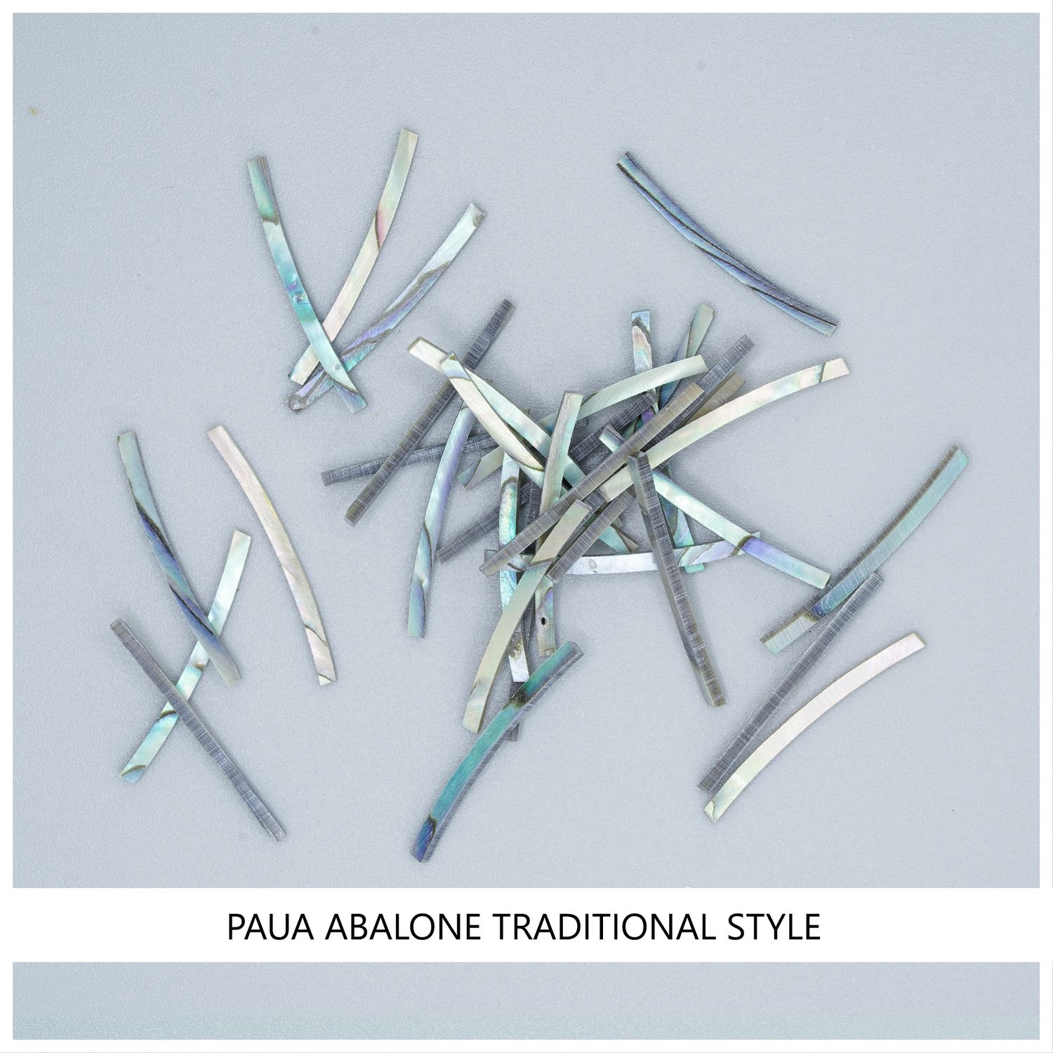 Curved Strips: Paua Abalone Traditional Style