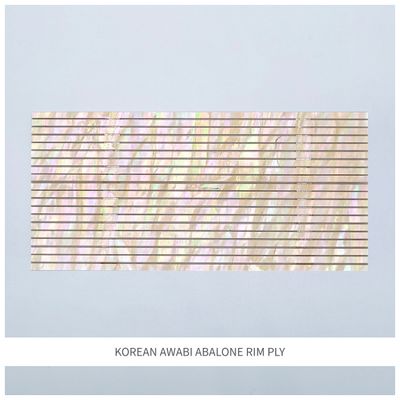Straight Strips: Korean Awabi Abalone Rim Ply Straight Strips: Korean Awabi Abalone Rim Ply