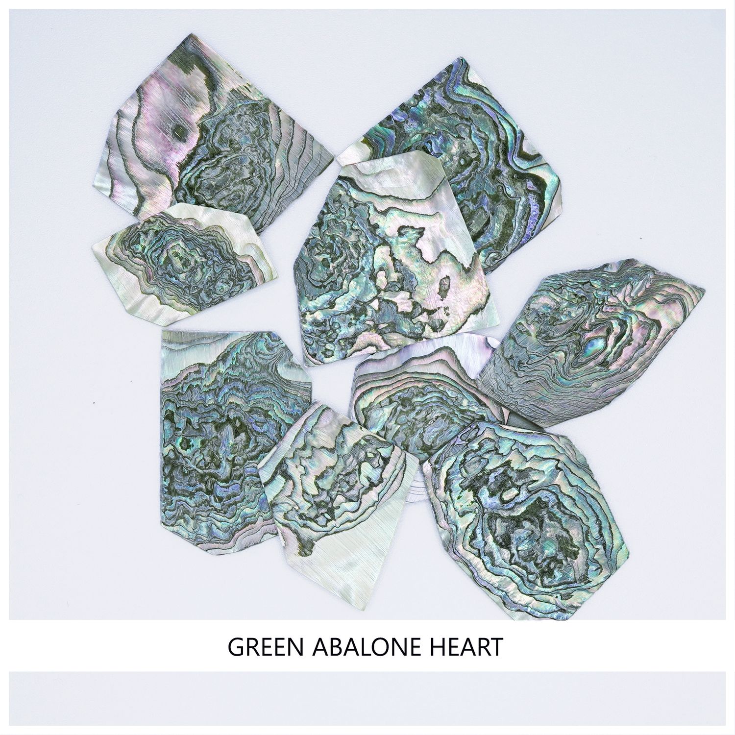 Blanks: Green Abalone Heart