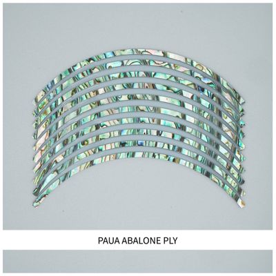Curved Strips: Paua Abalone Rim Ply Curved Strips: Paua Abalone Rim Ply