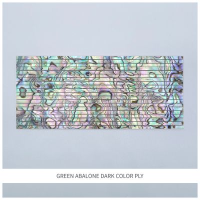 Straight Strips: Green Abalone Dark Color Ply Straight Strips: Green Abalone Dark Color Ply
