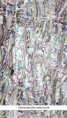 Veneer Sheet: Green Abalone Dark Color