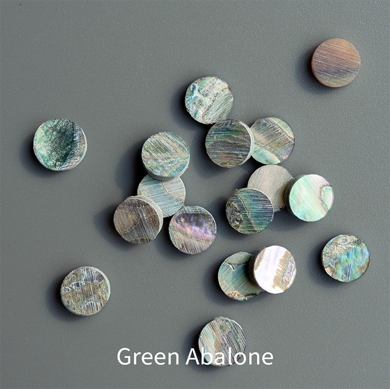 Dots, 0.060": Green Abalone